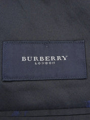 Navy wool logo button tailored jacket