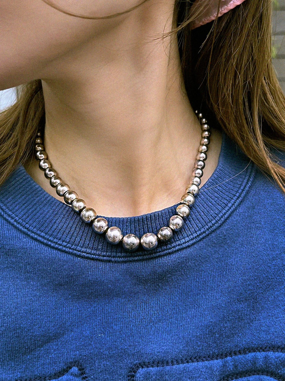 925 ball necklace silver