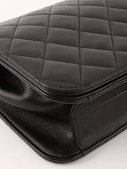 1997 Full Flap CC Mark Plate Chain Bag, Black