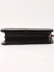 1997 Full Flap CC Mark Plate Chain Bag, Black