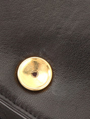 1997 Full Flap CC Mark Plate Chain Bag, Black