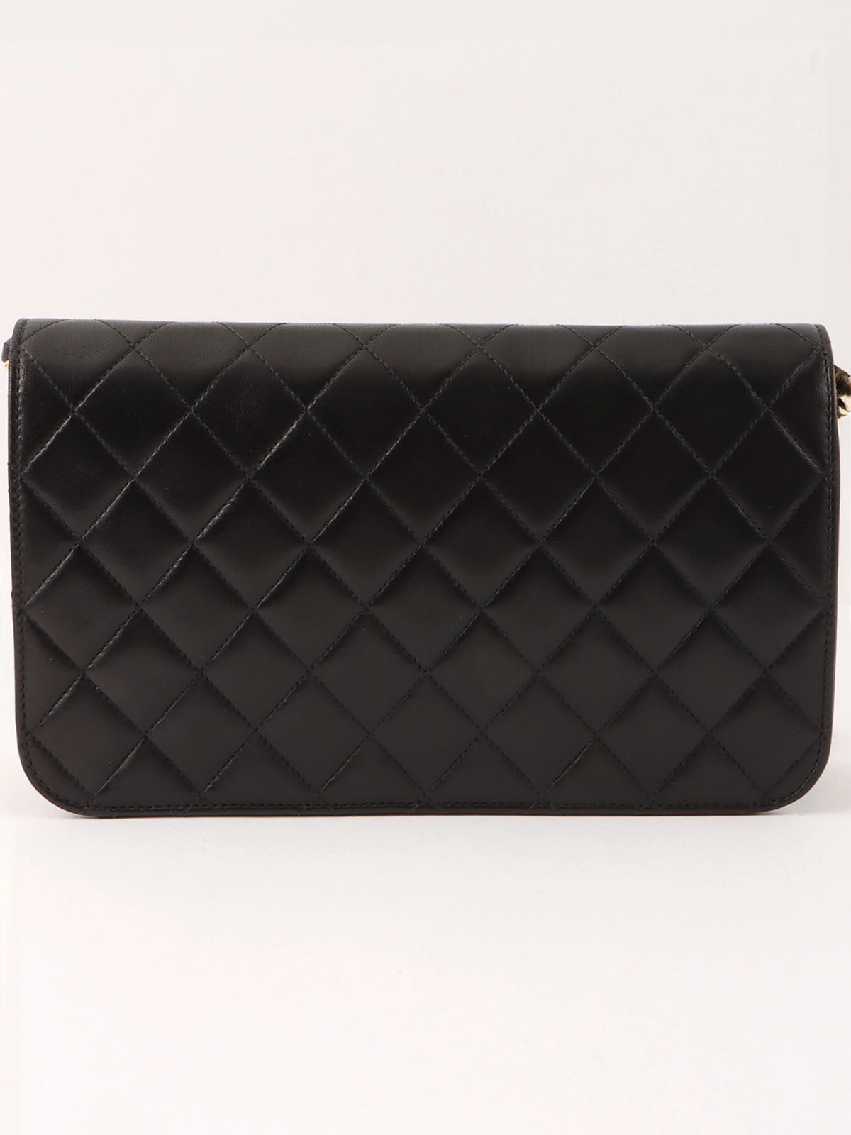1997 Full Flap CC Mark Plate Chain Bag, Black