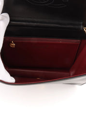 1997 Full Flap CC Mark Plate Chain Bag, Black