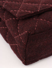2001 Wool Wild Stitch CC Turnlock Chain Shoulder Bag, Bordeaux
