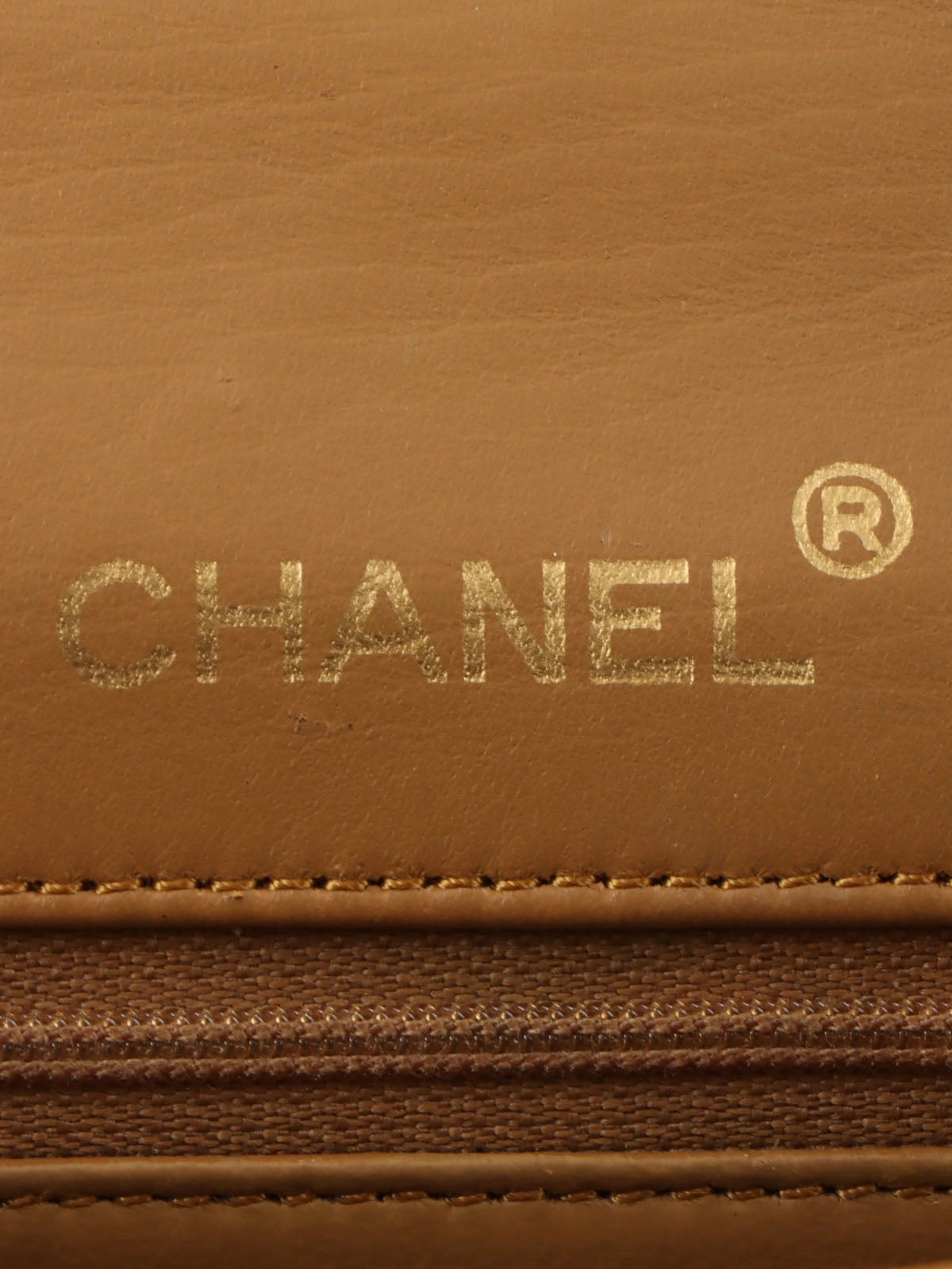1990's Classic Flap Chain Bag Mini, Beige