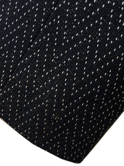 デザインステッチロゴボタンジャケット ブラック