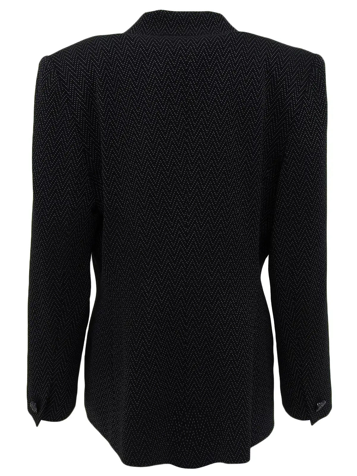 デザインステッチロゴボタンジャケット ブラック