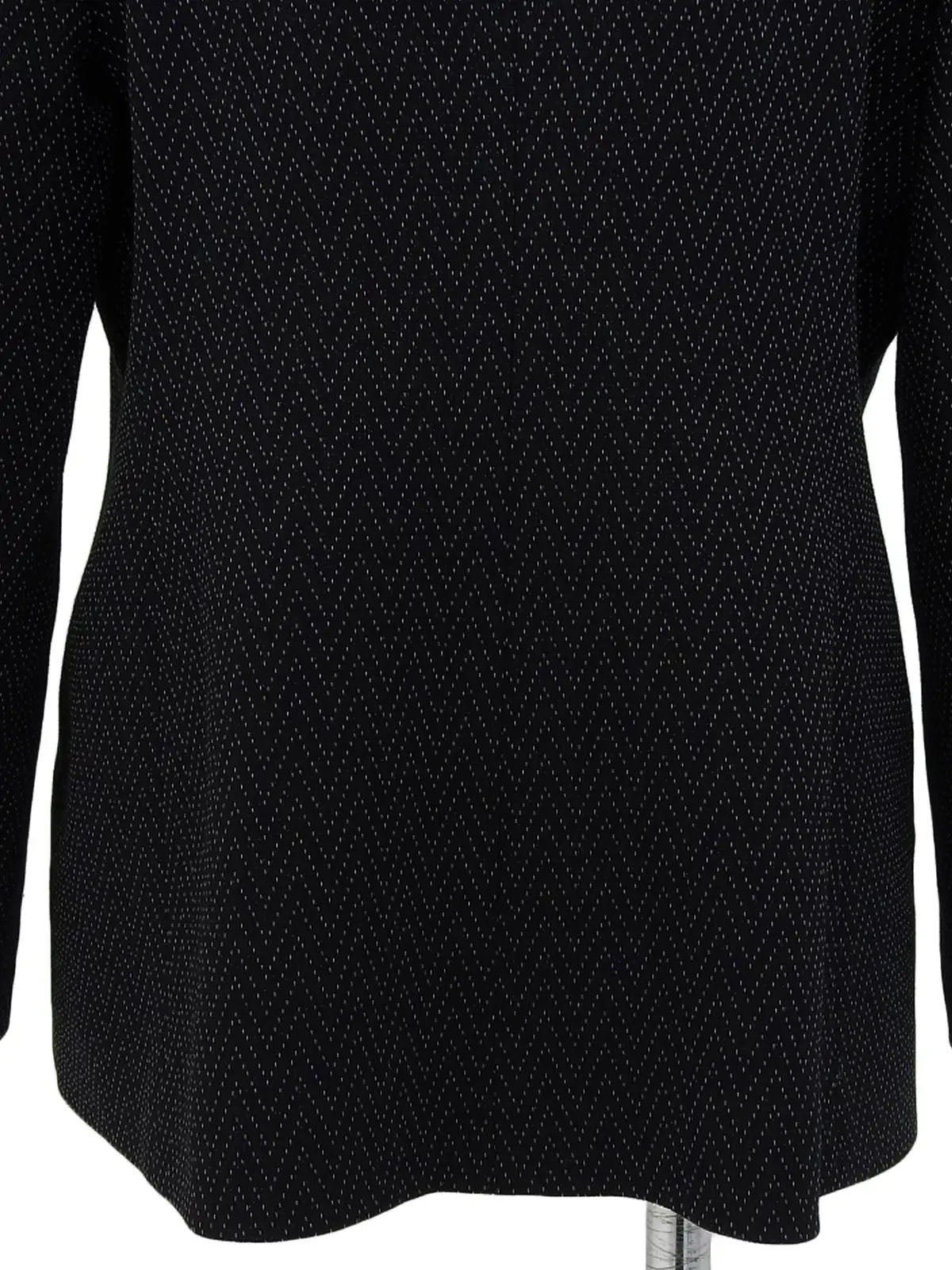 デザインステッチロゴボタンジャケット ブラック