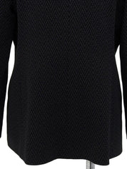 デザインステッチロゴボタンジャケット ブラック