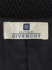 デザインステッチロゴボタンジャケット ブラック