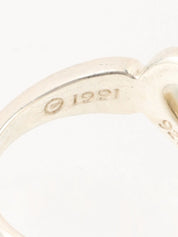 18K925 Heart Ribbon Motif Ring Silver/Gold