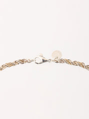 18K925 Twisted Rope Chain Necklace in Silver/Gold