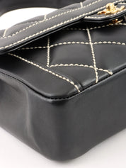 2004 Wild Stitch CC Turnlock Handbag in Black