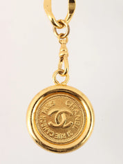 1994 CC mark coin charm chain belt gold