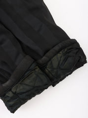 黑色条纹美杜莎纽扣套装