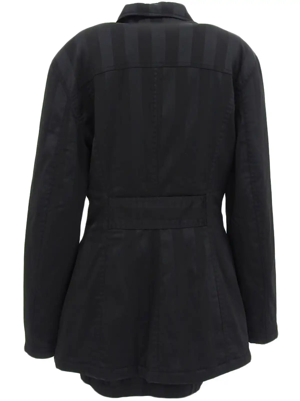 黑色条纹美杜莎纽扣套装