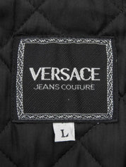 黑色条纹美杜莎纽扣套装