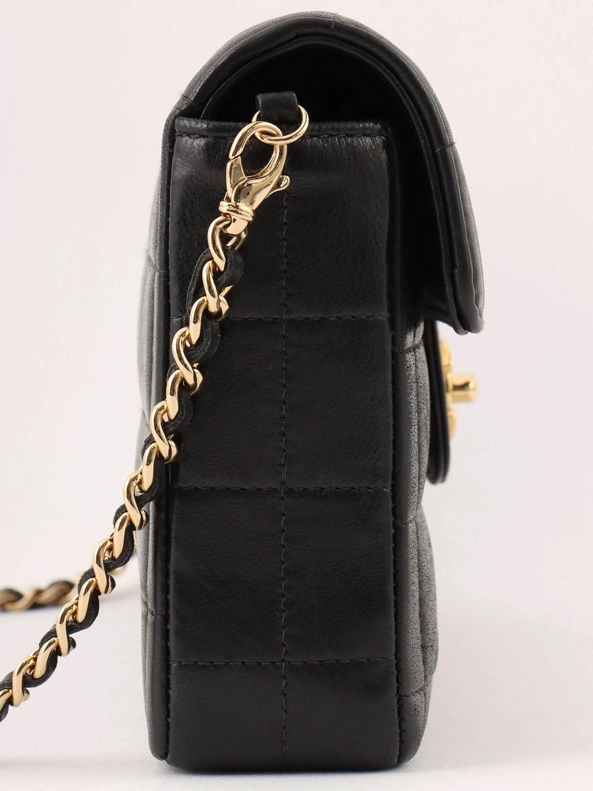 2003 Chocobar CC Turnlock Chain Bag, Black