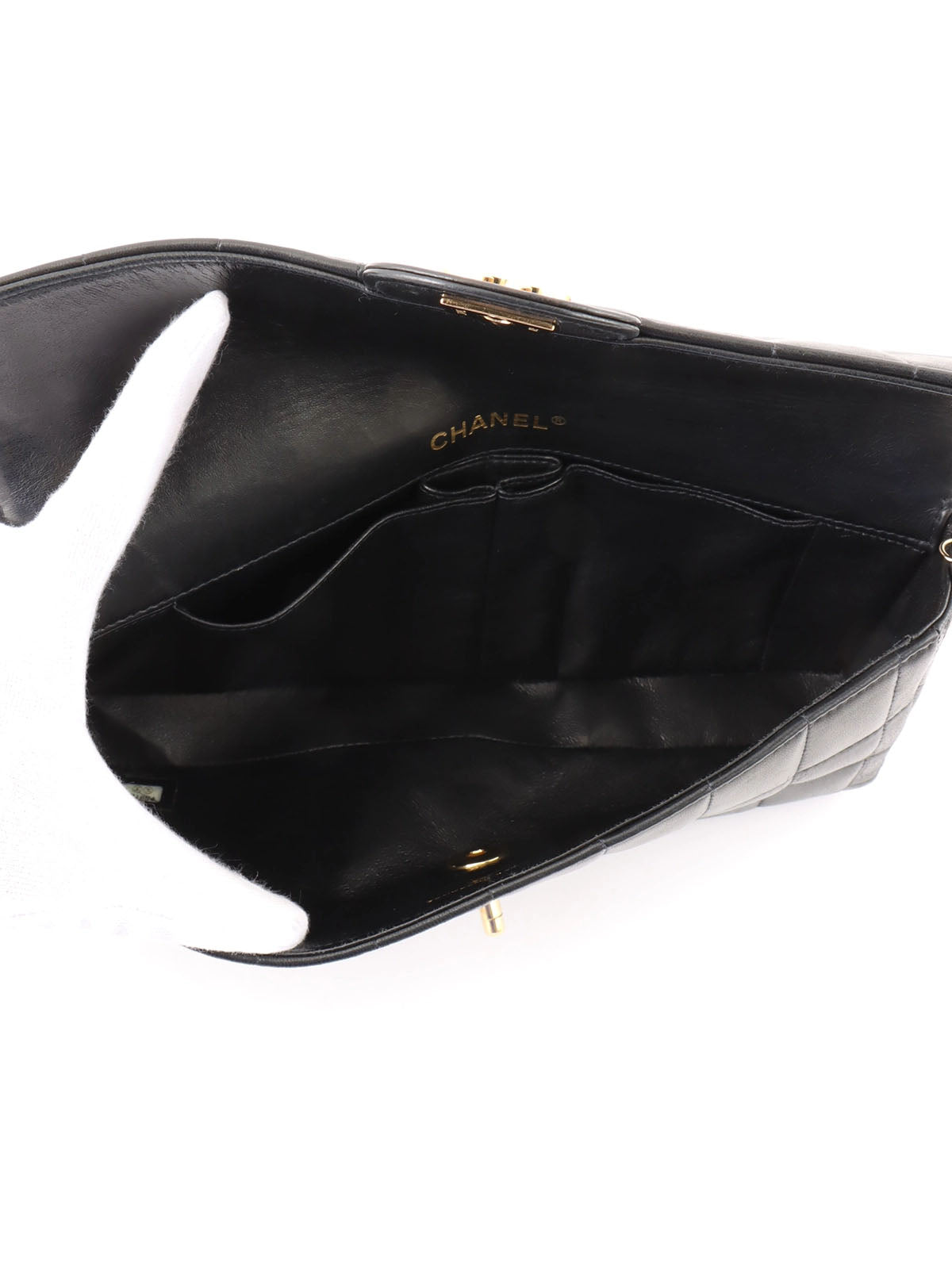 2003 Chocobar CC Turnlock Chain Bag, Black