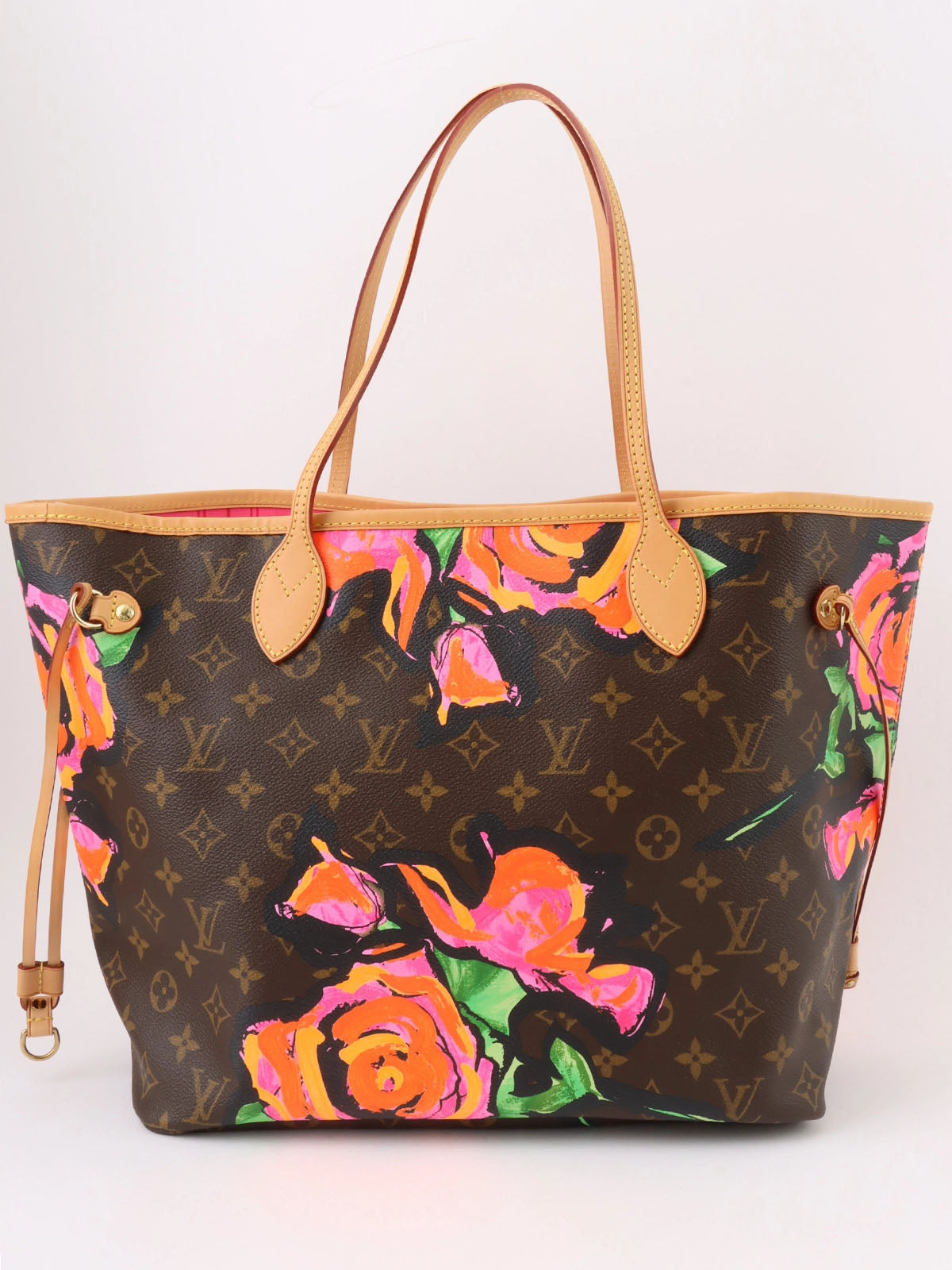 2008 Monogram Rose Neverfull MM Brown/Pink