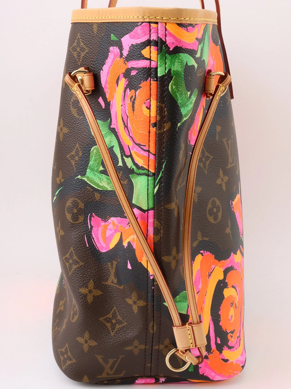 2008 Monogram Rose Neverfull MM Brown/Pink