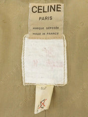 Macadam Button Long Coat in Beige