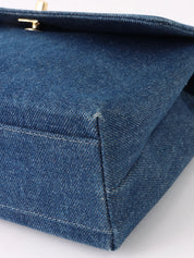 1998 Denim CC Turnlock Handbag in Indigo