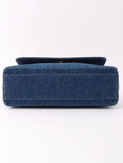 1998 Denim CC Turnlock Handbag in Indigo
