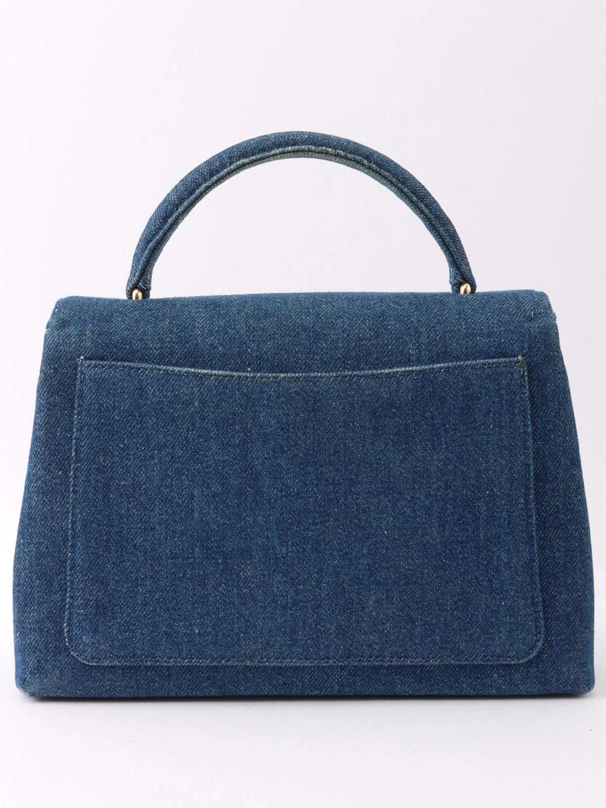 1998 Denim CC Turnlock Handbag in Indigo