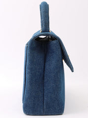 1998 Denim CC Turnlock Handbag in Indigo