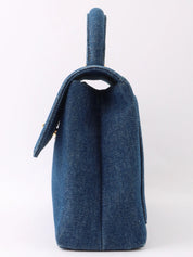 1998 Denim CC Turnlock Handbag in Indigo