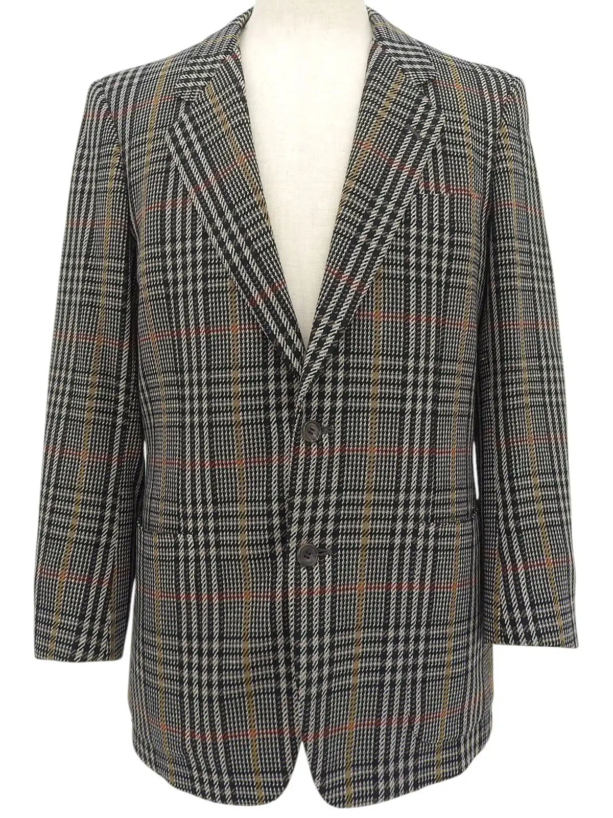 棕色/黑色格纹夹克