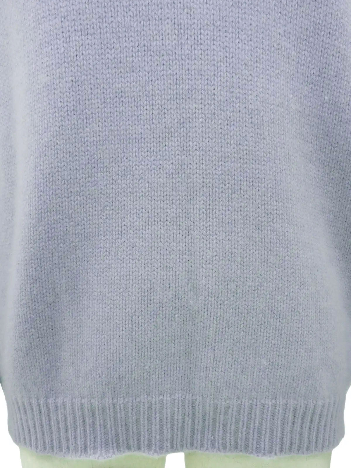 2004 Cashmere CC Mark Button High Neck Knit Sweater in Lavender