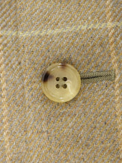 Beige cashmere check pattern jacket