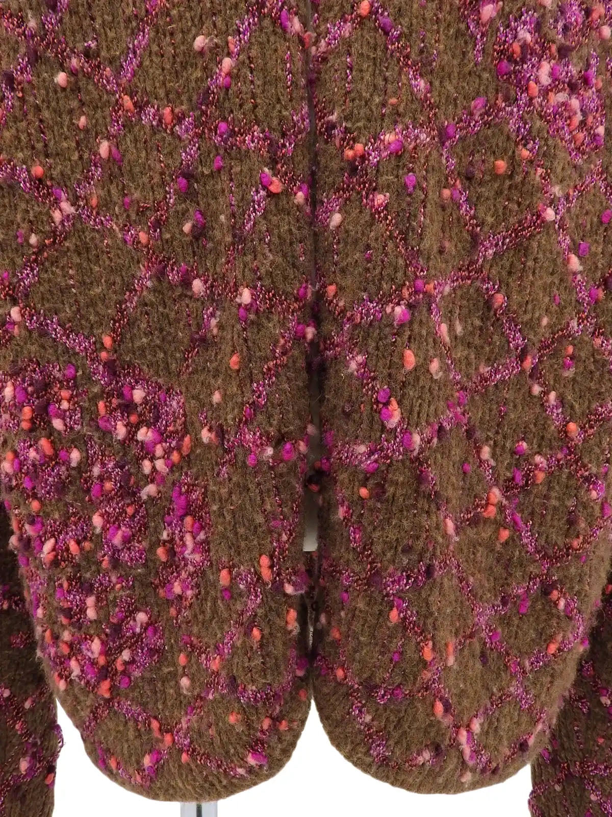 2001年茶花COCO标志开衫(棕色/粉色)