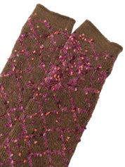 2001年茶花COCO标志开衫(棕色/粉色)