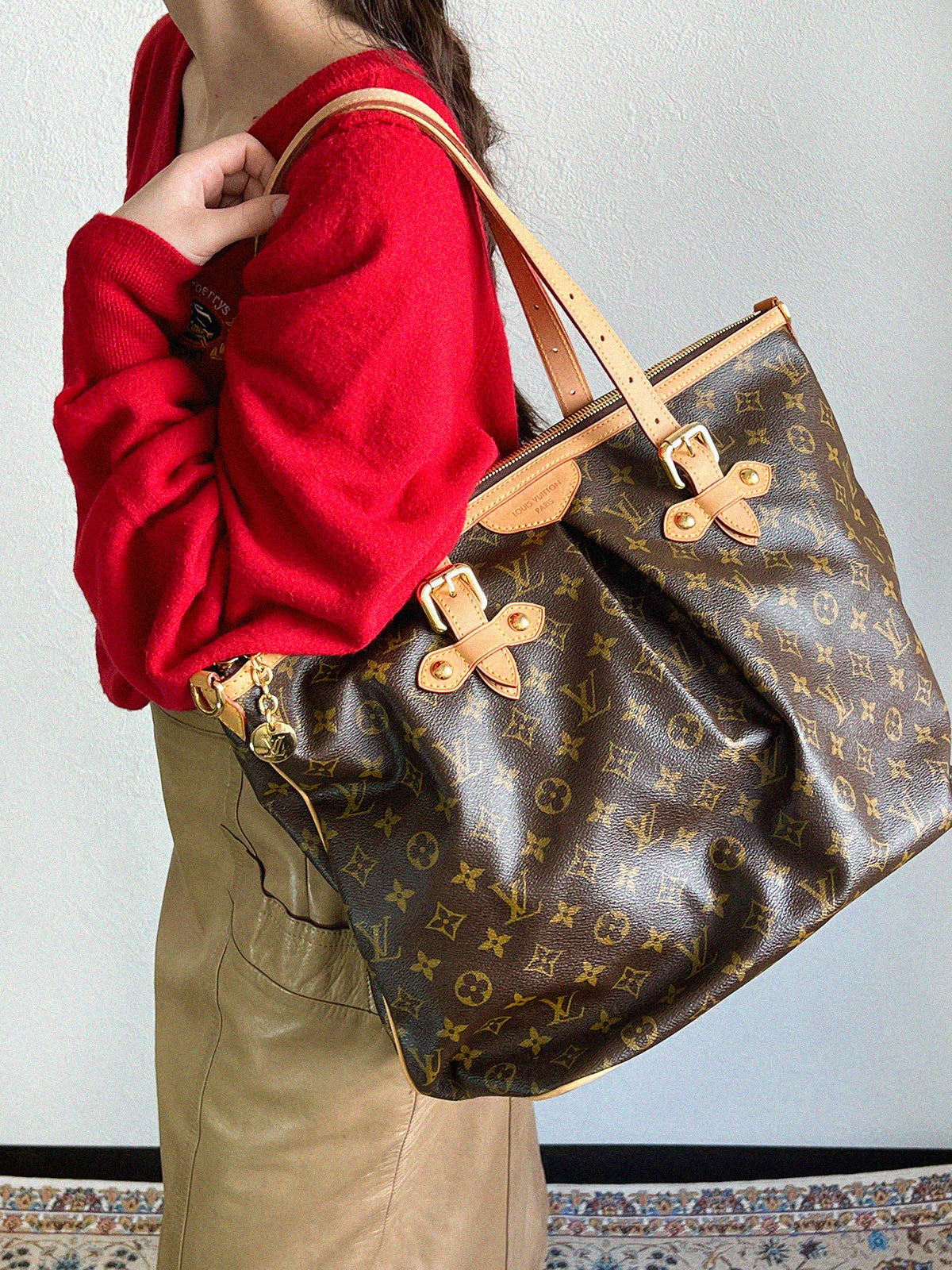 2010 帆布 Monogram Palermo GM 棕色