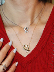 18K Gold Loving Heart Necklace