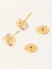 18K Diamond Trinity Earrings in White Gold, Yellow Gold, or Pink Gold