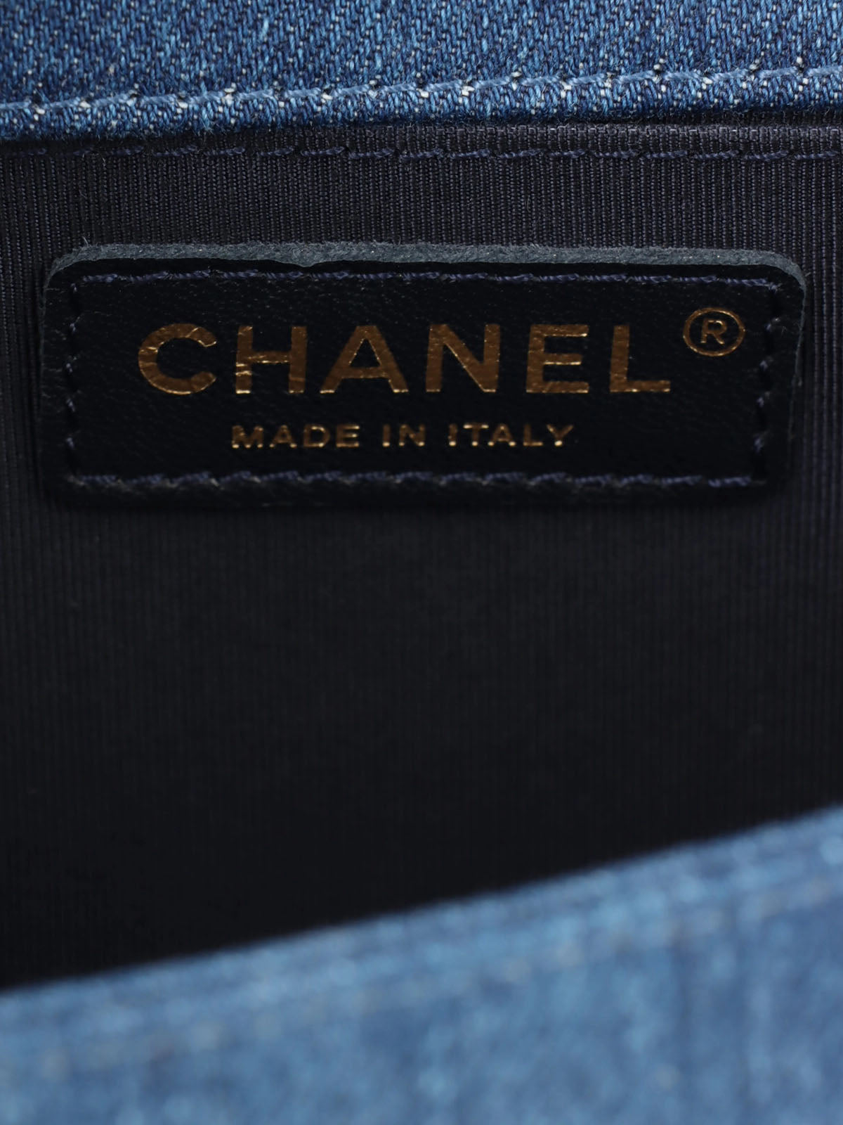 2015 牛仔布拼布 Boy Chanel 链条单肩包 蓝色/多色