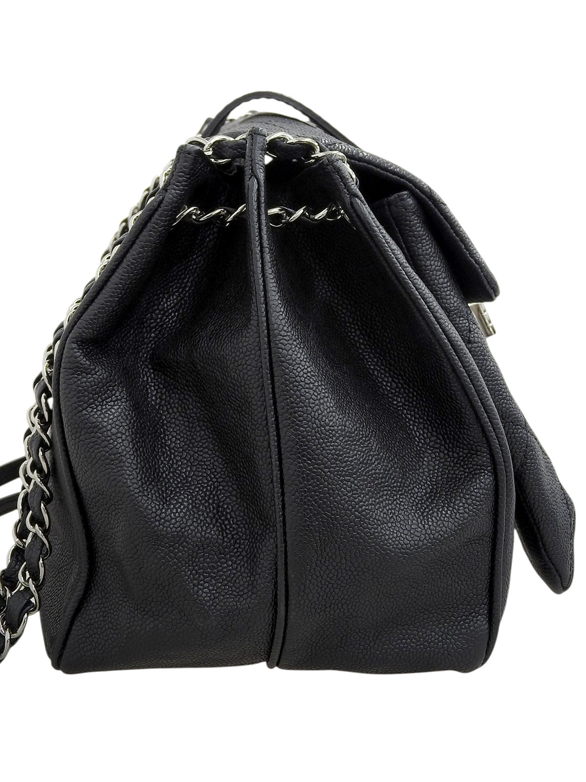 2011 Caviar Skin 2.55 Chain Tote Bag Black