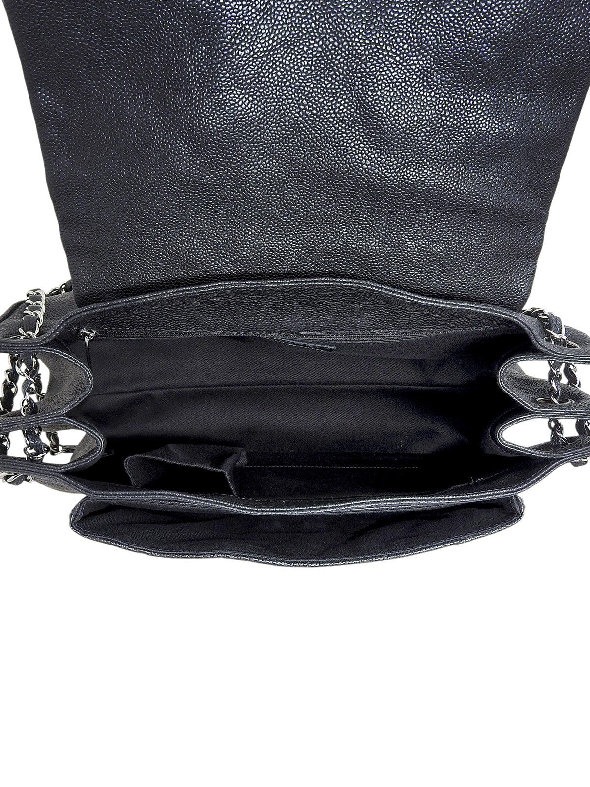 2011 Caviar Skin 2.55 Chain Tote Bag Black