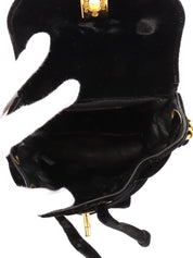 1995 Velvet Double CC Turnlock Backpack Mini Black