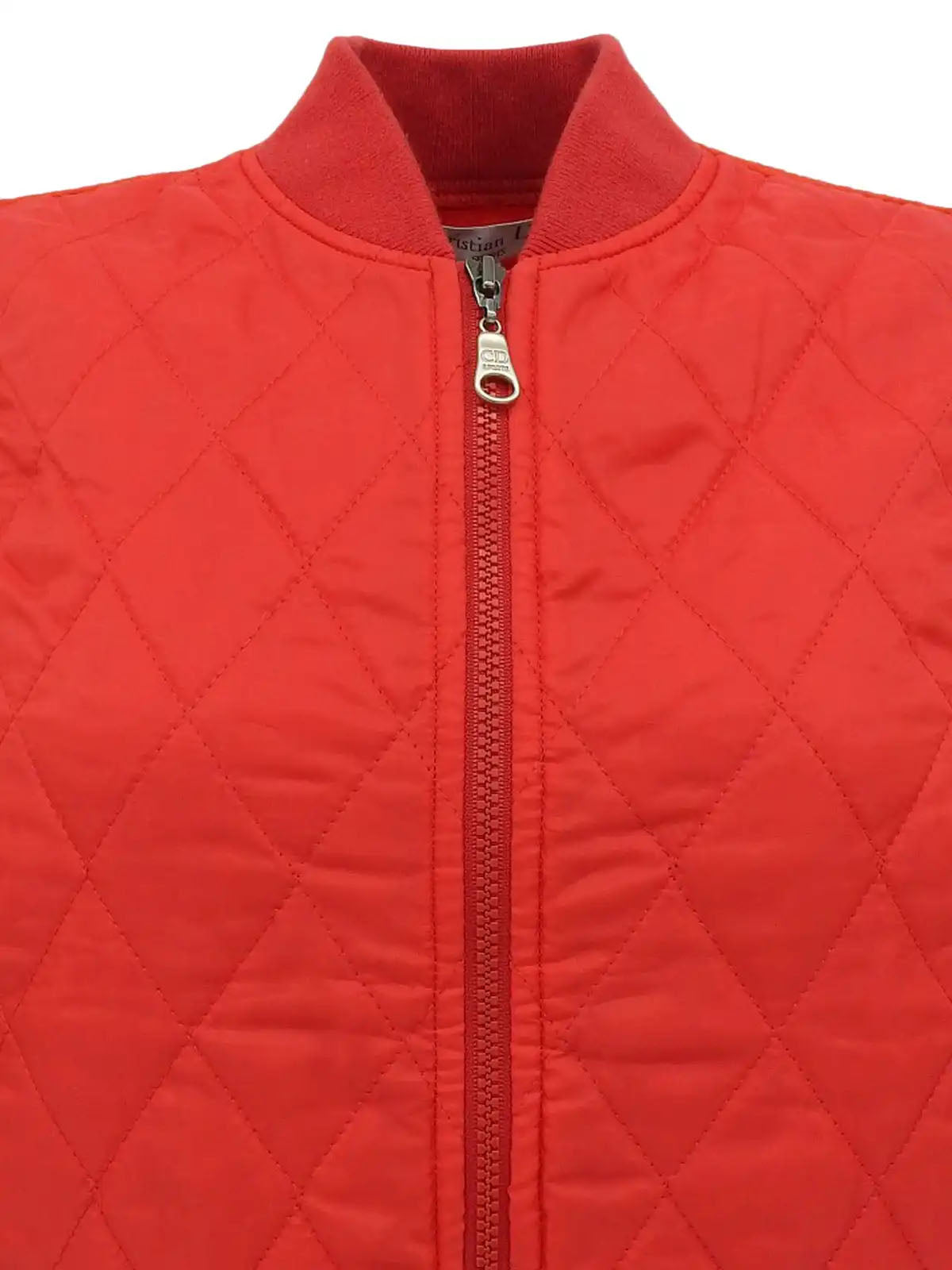 Quilted fleece combination vest in red