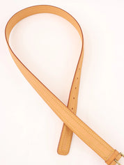 2003 徽标压花腰带,米色