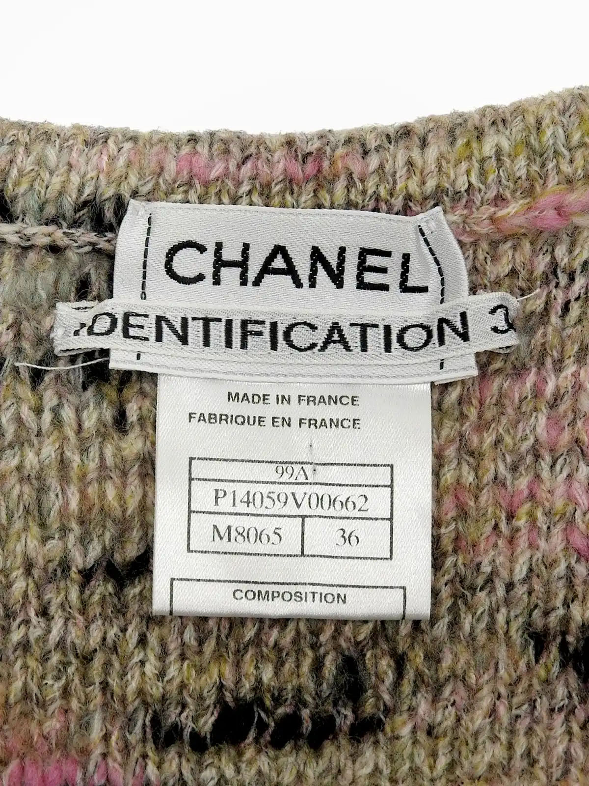 1999 Knit Logo Plate Sleeveless Set, Beige/Multi