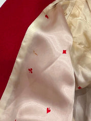 红色双排扣羊毛夹克