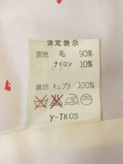 红色双排扣羊毛夹克