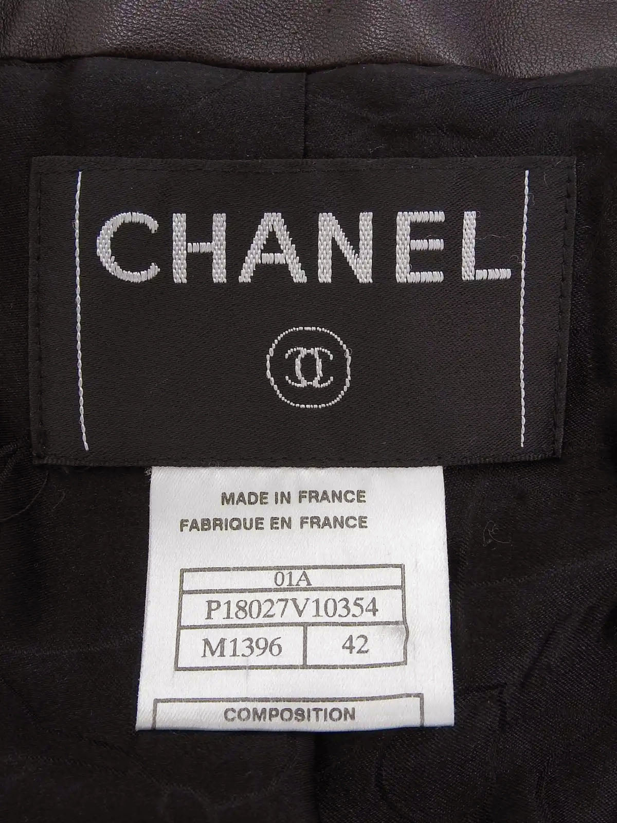 2001 Tweed CC Mark Button Jacket Black/Dark Red