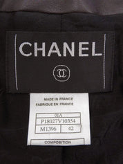2001 Tweed CC Mark Button Jacket Black/Dark Red